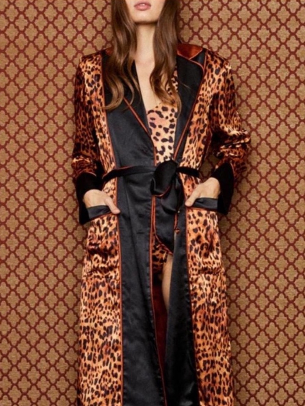 Free People x We Are HAH "Solo Robe" in a leopard print. XL - NWT  🐆🐆